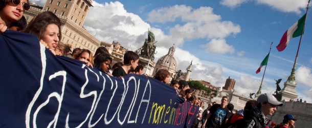 Istituto Superiore Chino Chini di Borgo San Lorenzo parte la protesta.